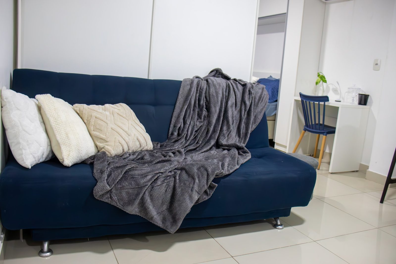 Apartamento 104 · Sala em perspectiva — Aruanda