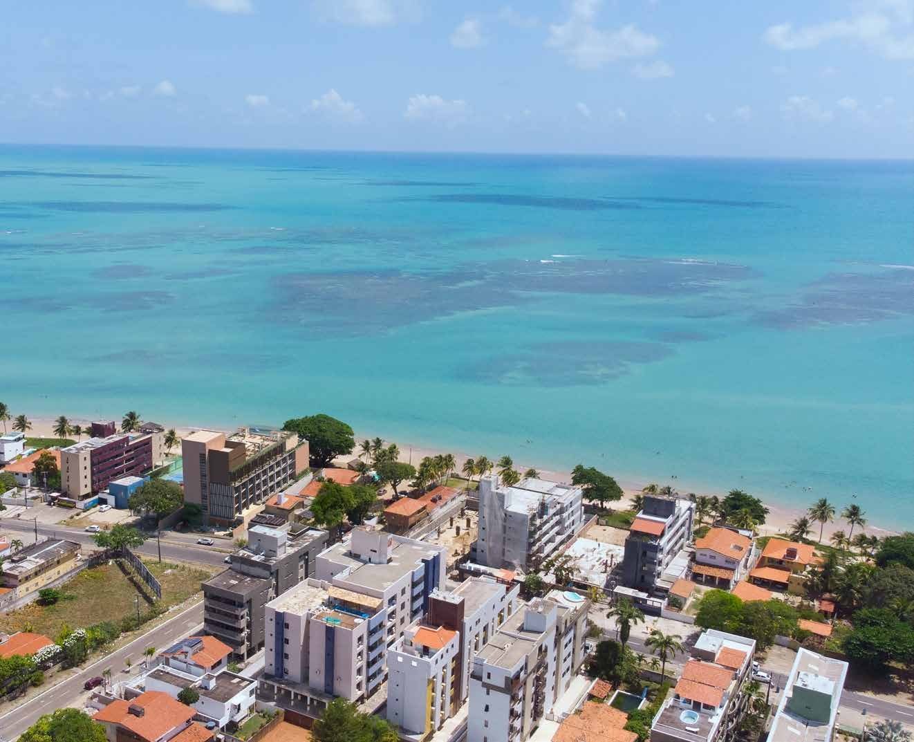 Praia do Bessa vista do alto, João Pessoa
