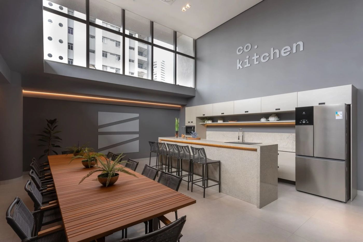 Large shared kitchen — Simple Smart Residence