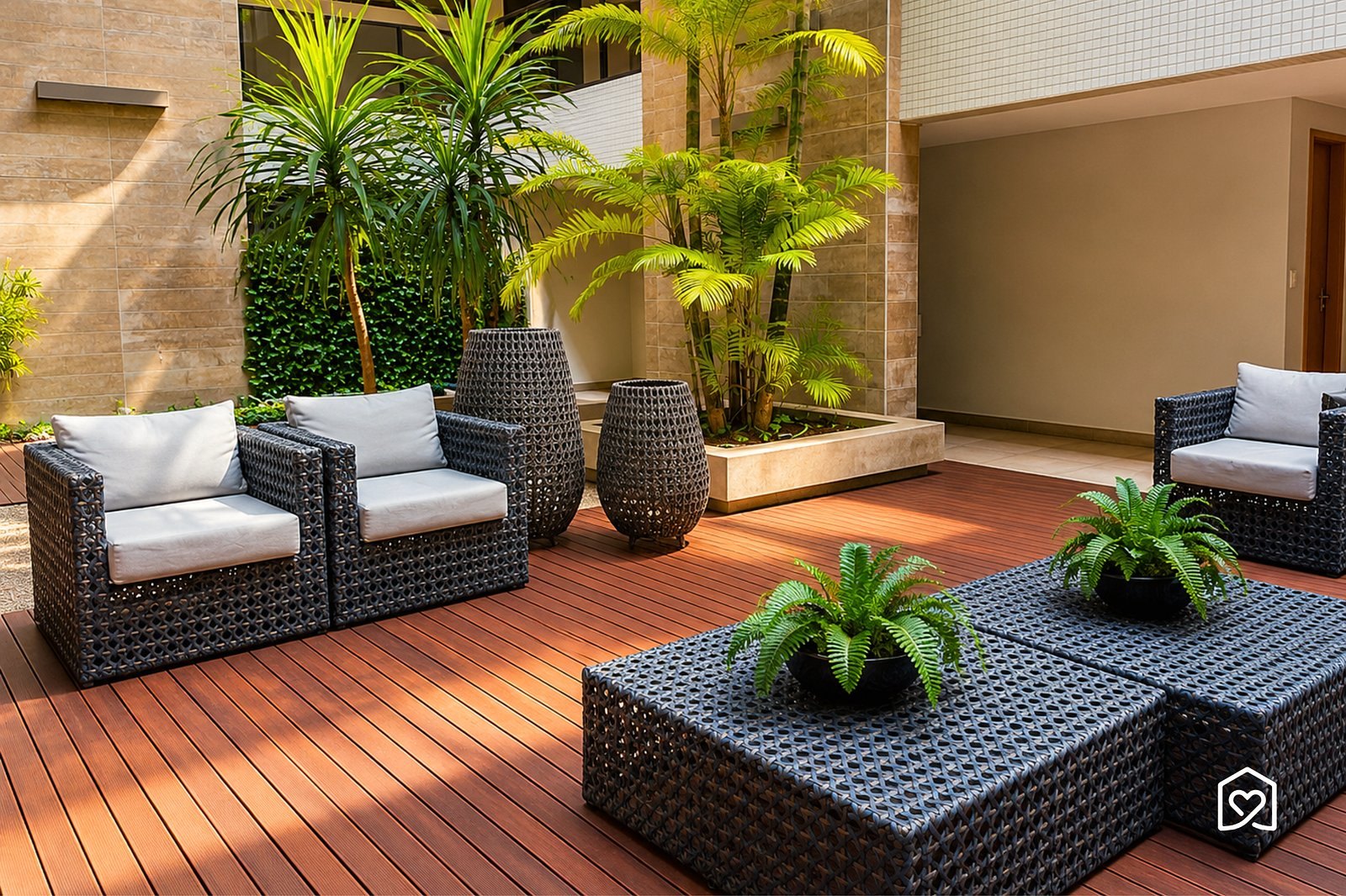 Deck with armchairs — Eco Summer Tambaú