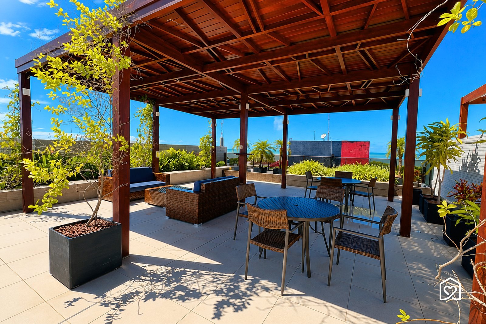 Covered gourmet area — Eco Summer Tambaú